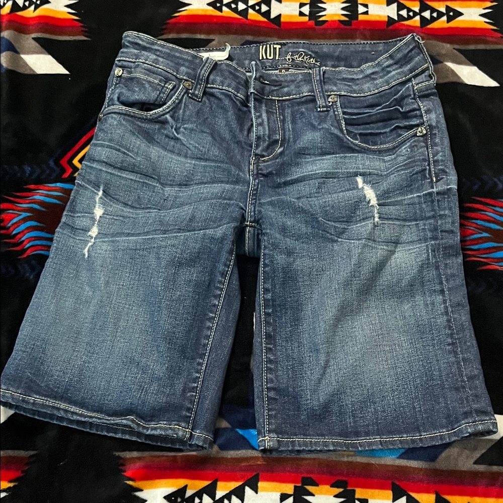 Kut from the Kloth Dark Blue Denim Shorts